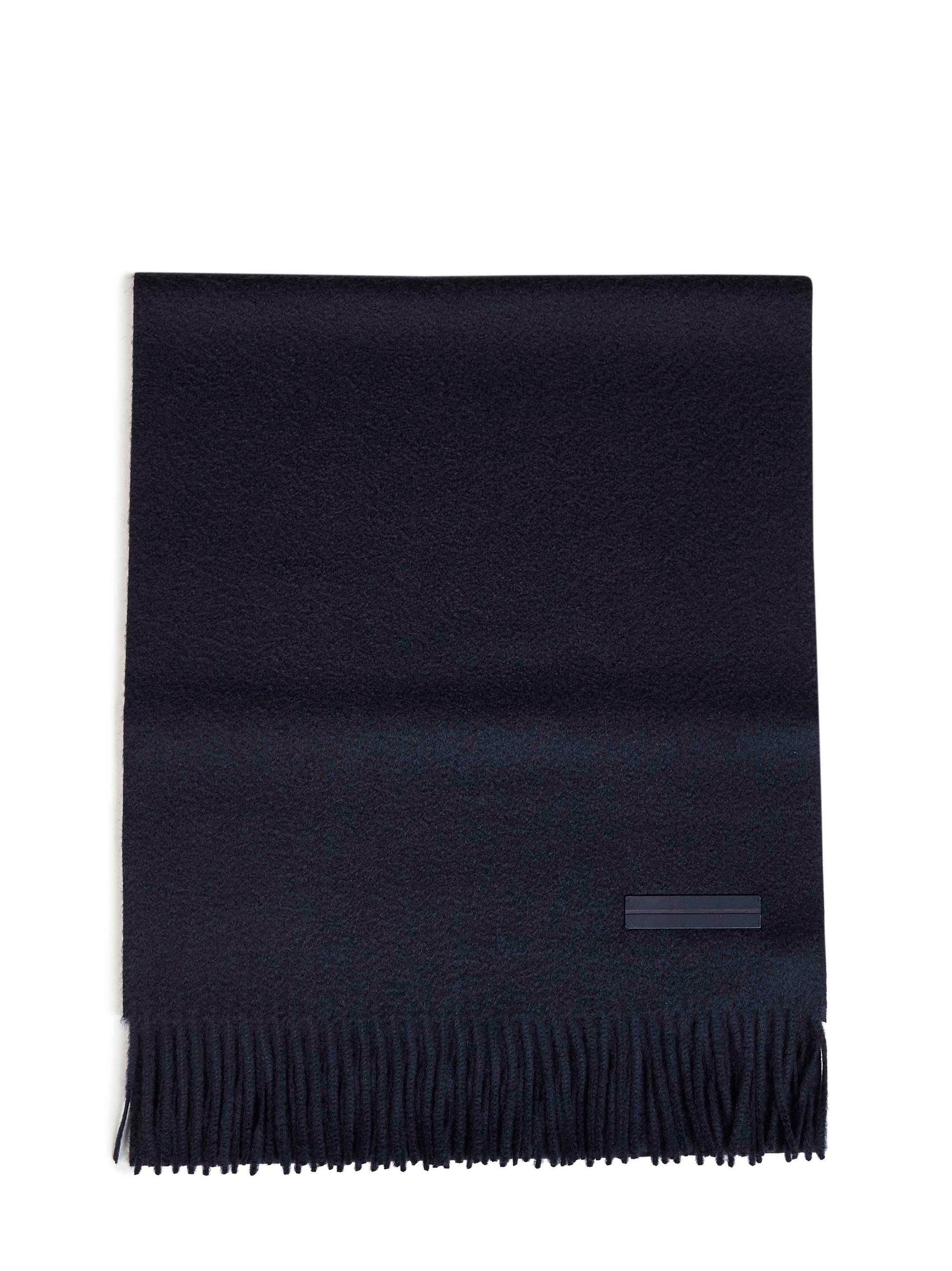 Zegna Men Navy Blue Oasi Cashmere Scarf ZEGNA