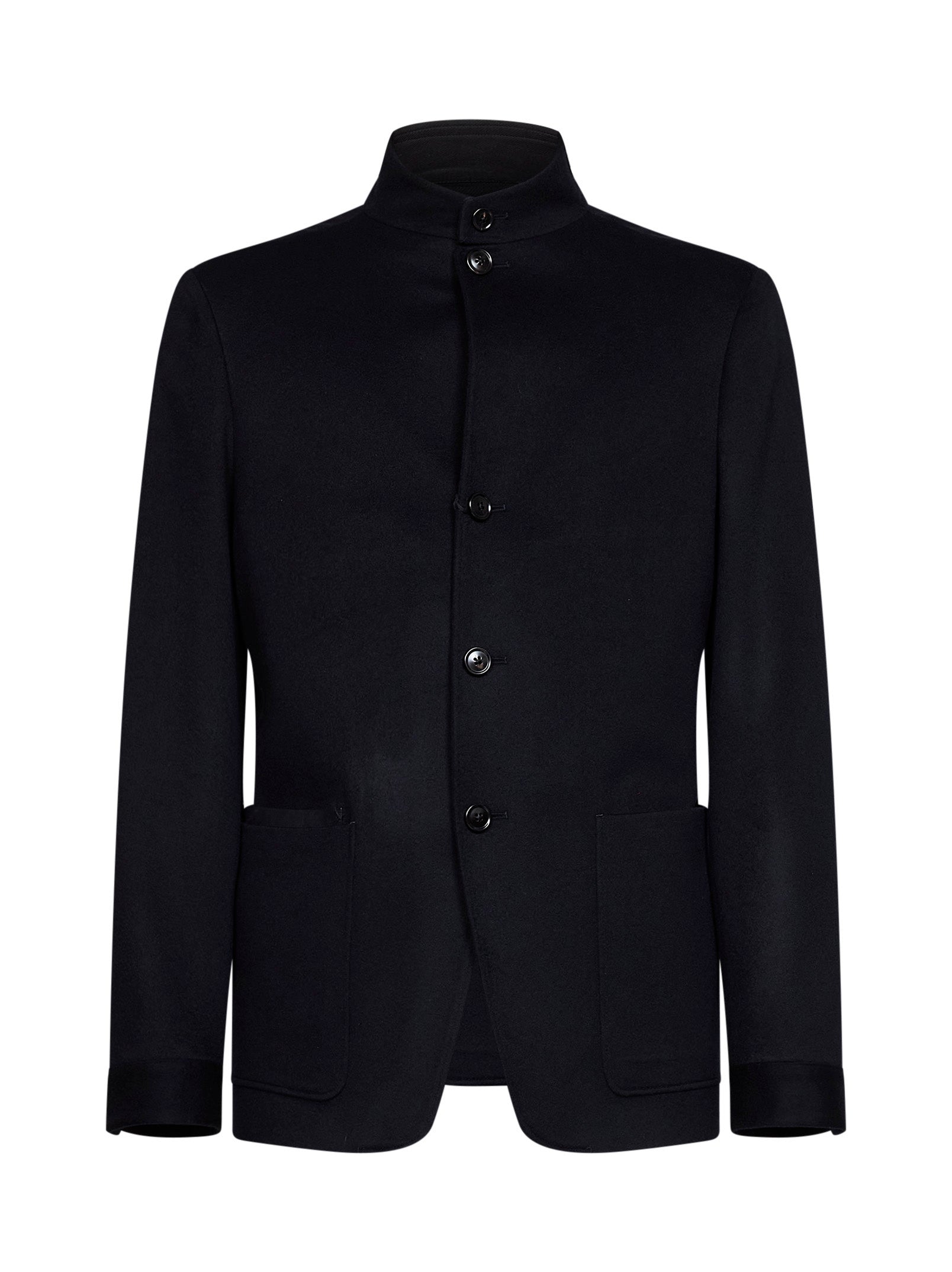 Zegna Men Blue Oasi Cashmere Il Conte Chore Jacket ZEGNA