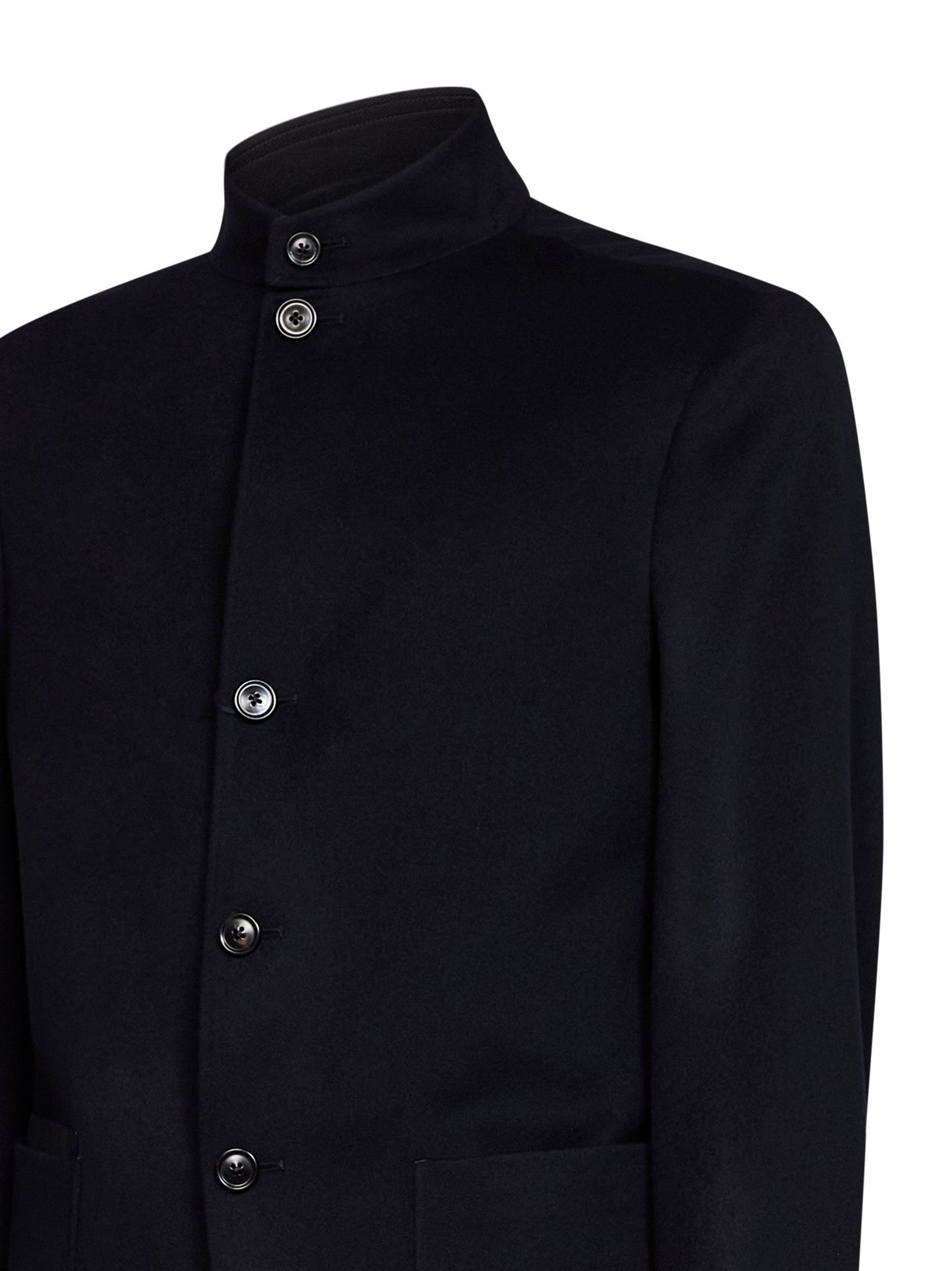 Zegna Men Blue Oasi Cashmere Il Conte Chore Jacket ZEGNA
