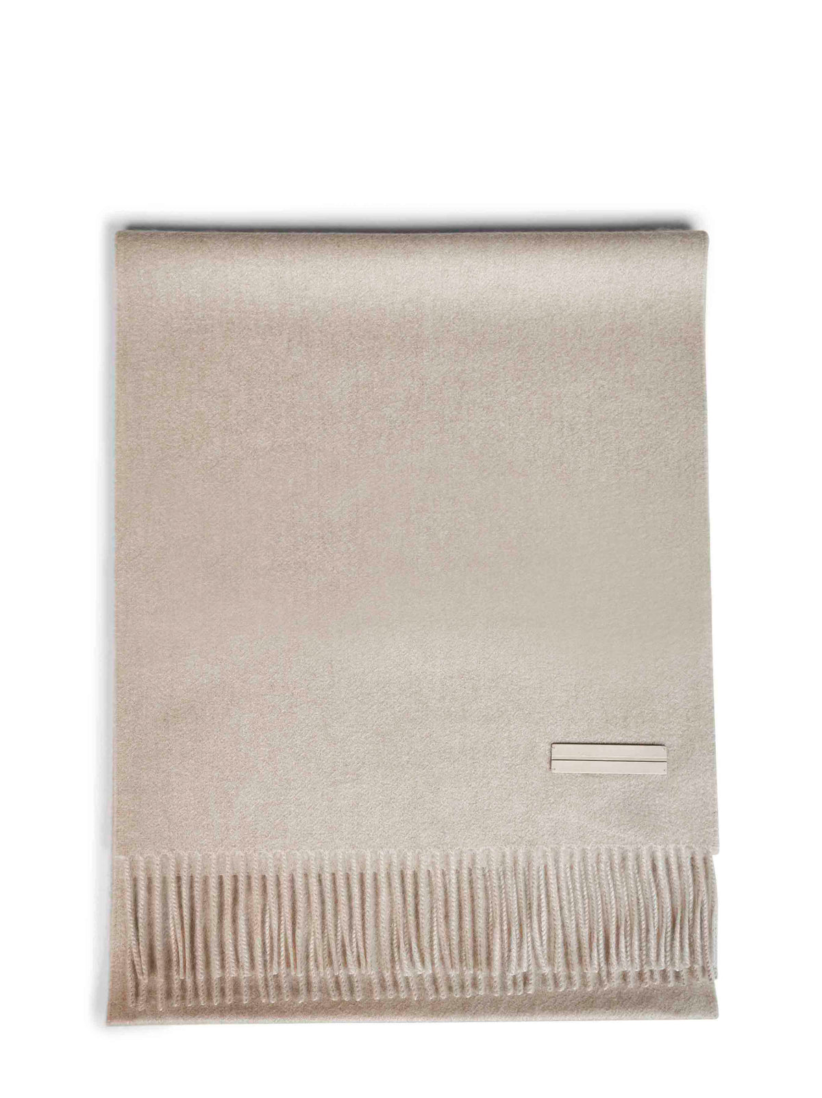 Zegna Men Beige Oasi Cashmere Scarf ZEGNA