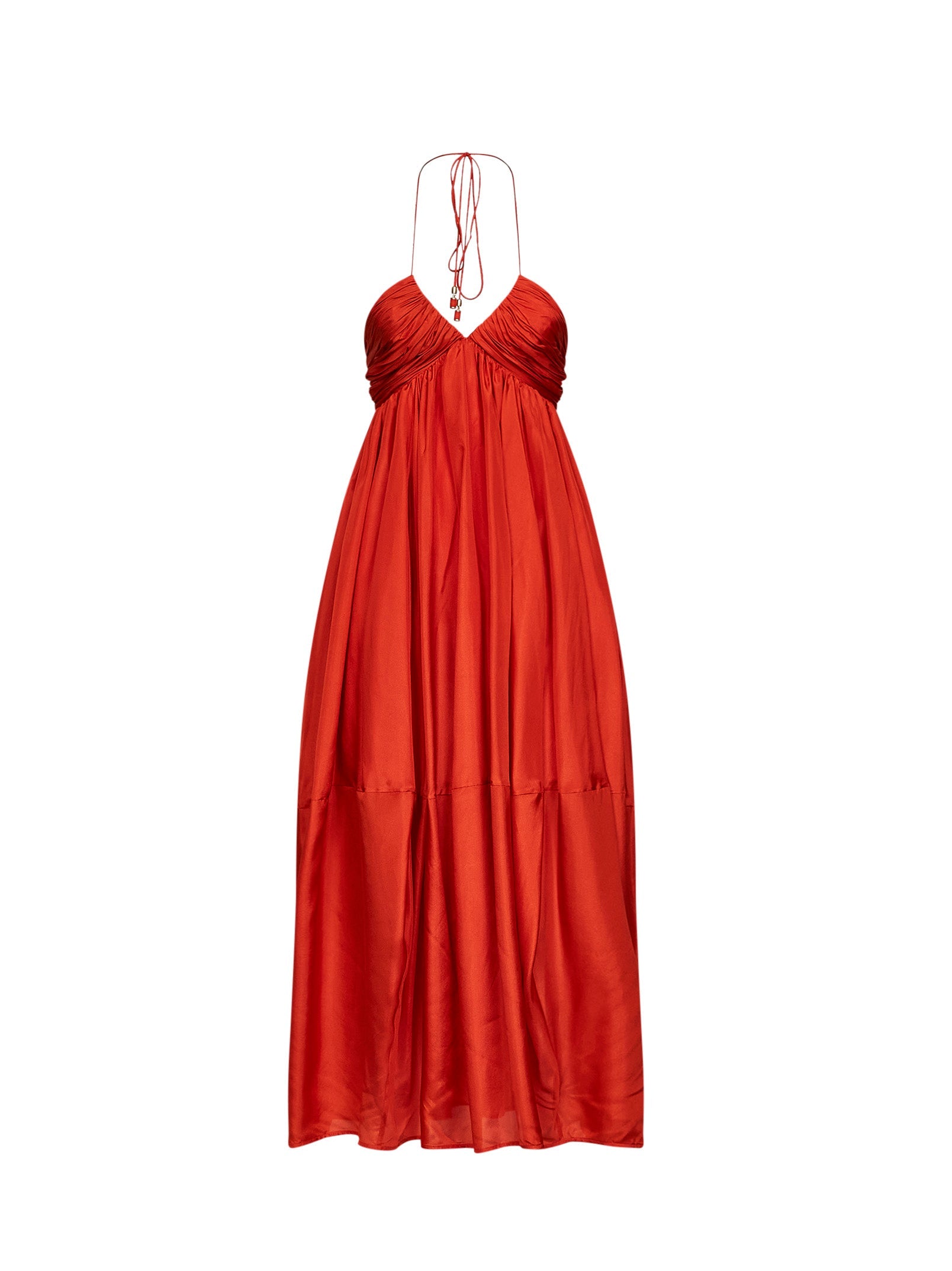 Zimmermann Women Tangerine Silk Habotai Mahon Maxi Dress ZIMMERMANN