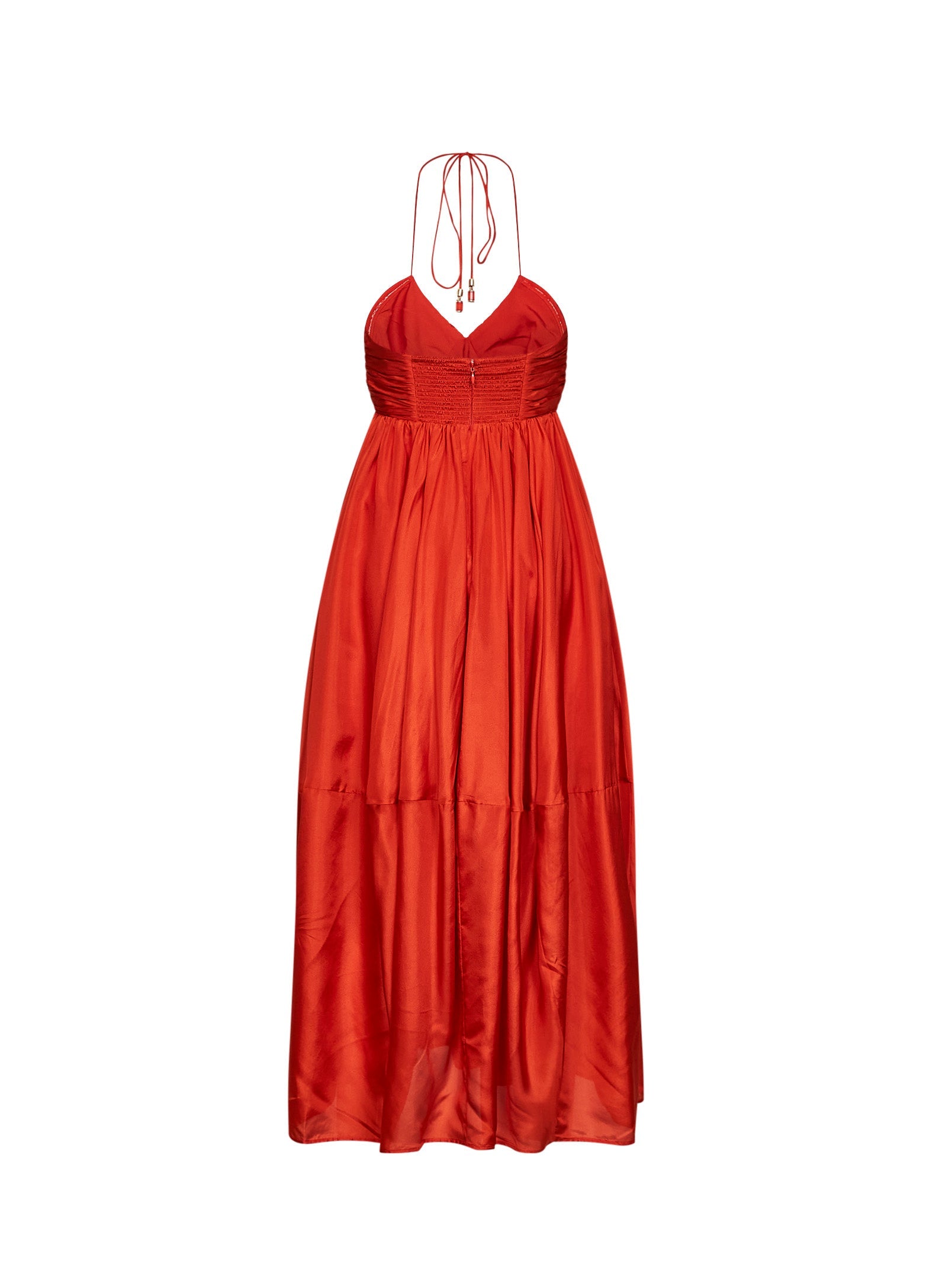 Zimmermann Women Tangerine Silk Habotai Mahon Maxi Dress ZIMMERMANN