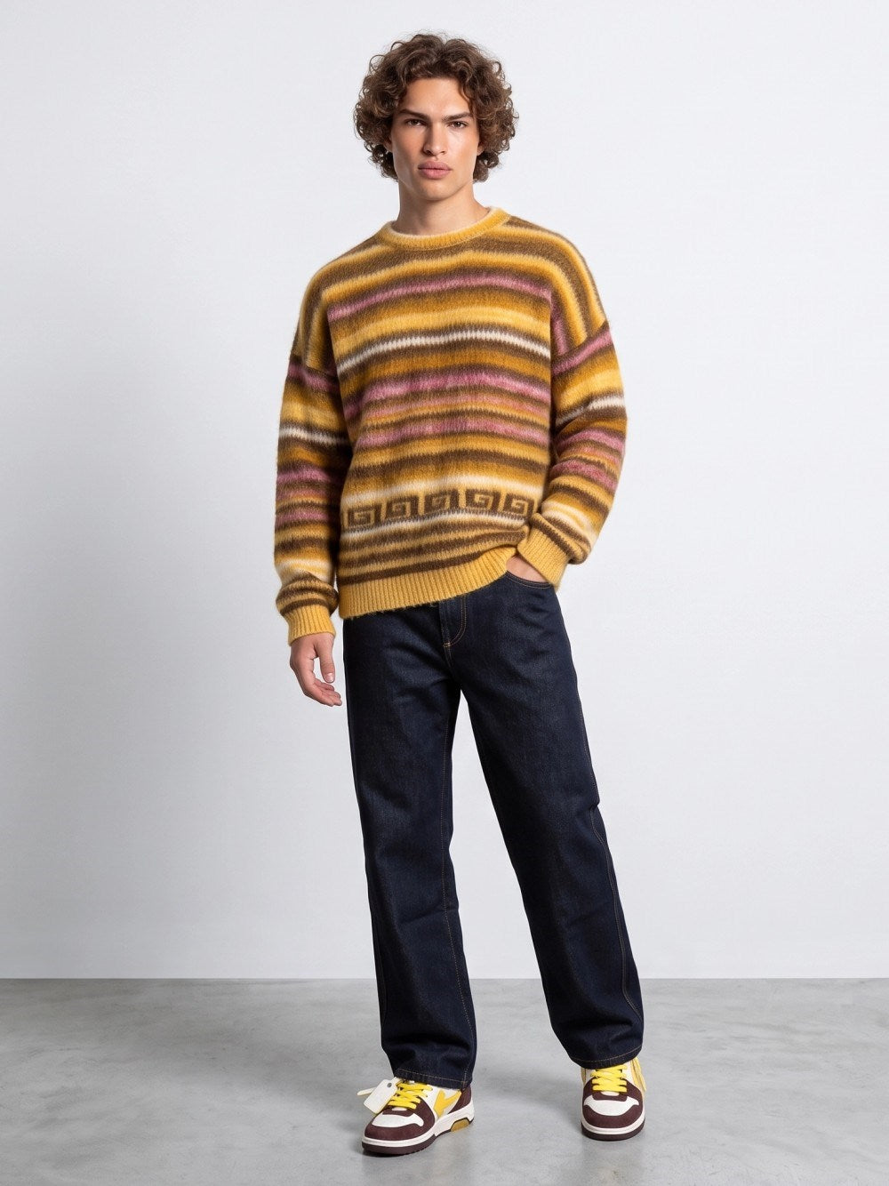 Marant Men "Scolan-Gb" Striped Sweater ISABEL MARANT