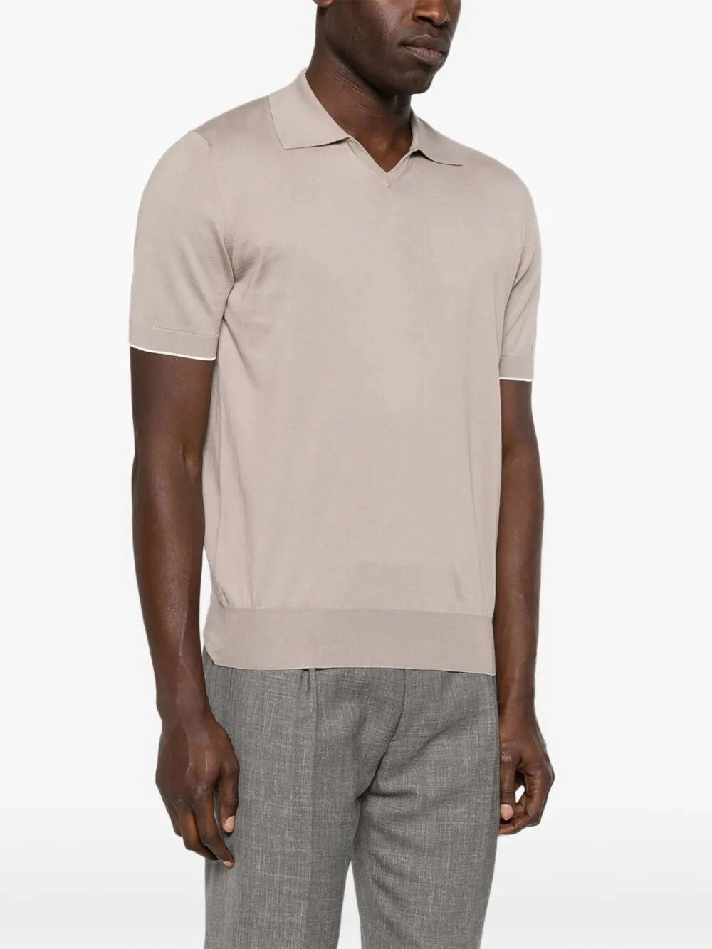 Brunello Cucinelli Men Polo-Style Sweater BRUNELLO CUCINELLI