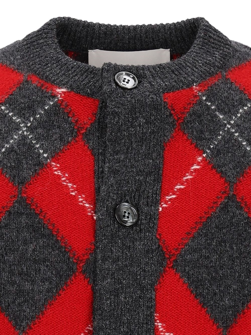 Ami Men Argyle Pattern Cardigan AMI PARIS