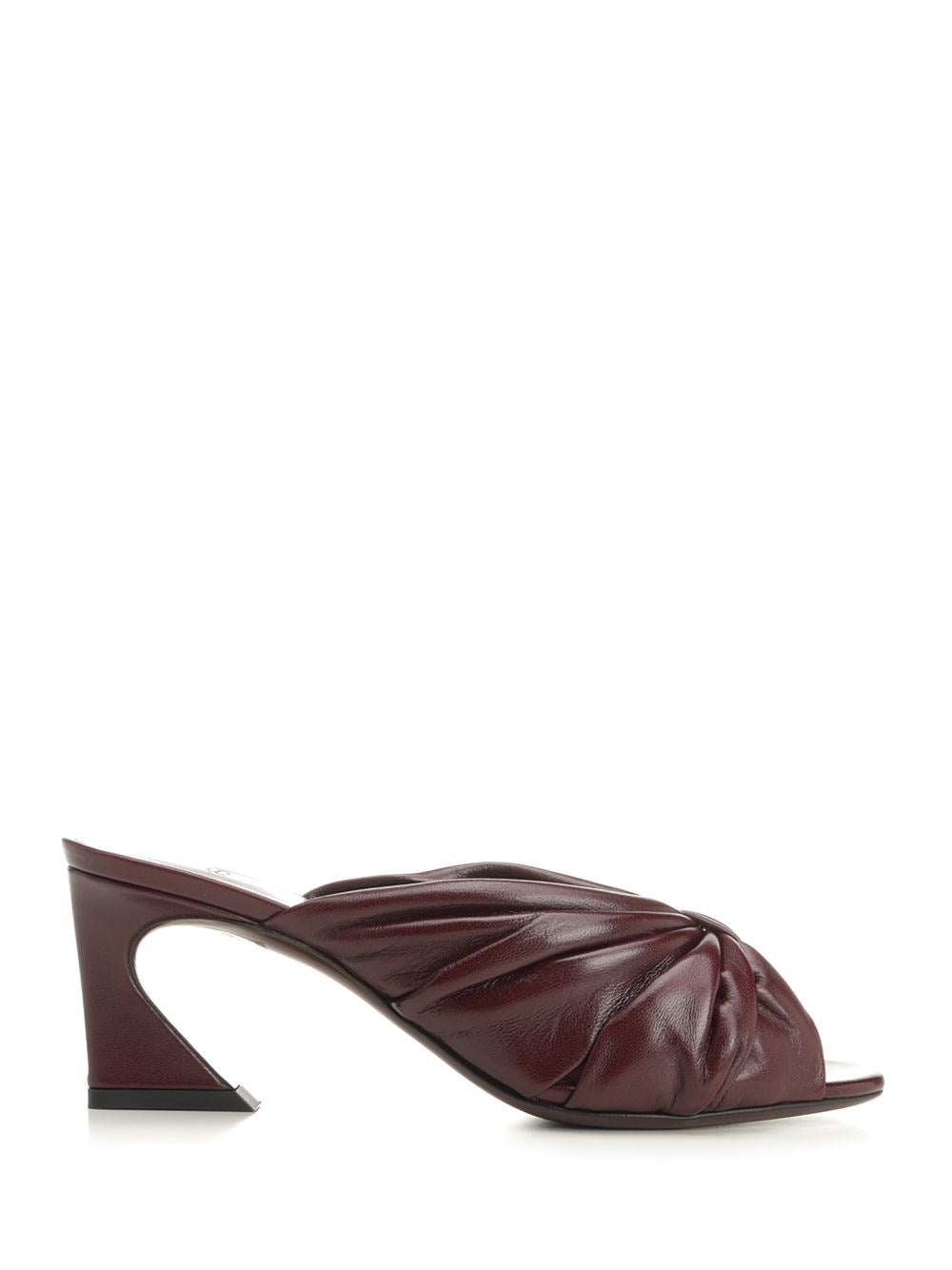 Fendi Women Slides In Shiny Nappa Leather FENDI