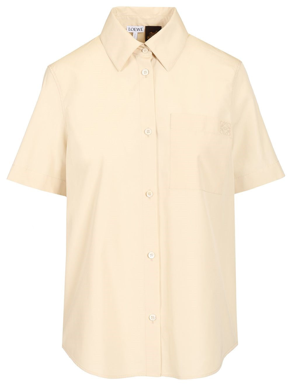 Loewe Paula's Ibiza Women Short-Sleeved Cotton Shirt LOEWE