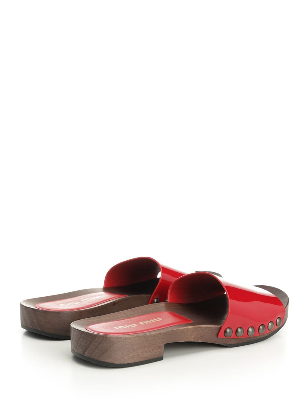 Miu Miu Women Patent Leather Clogs MIU MIU