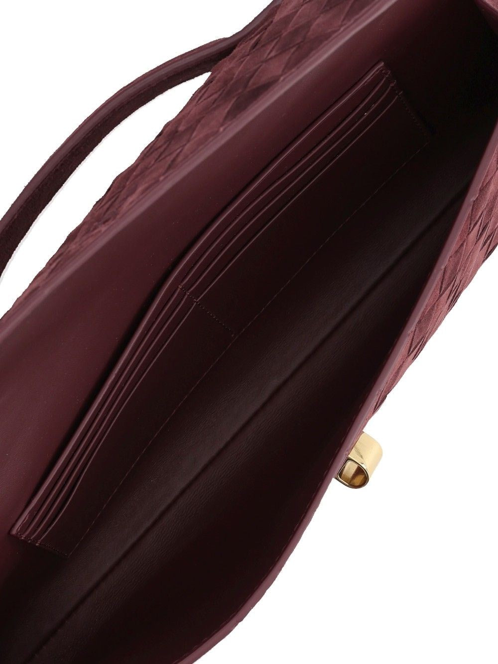Bottega Veneta Women Andiamo Suede Clutch BOTTEGA VENETA
