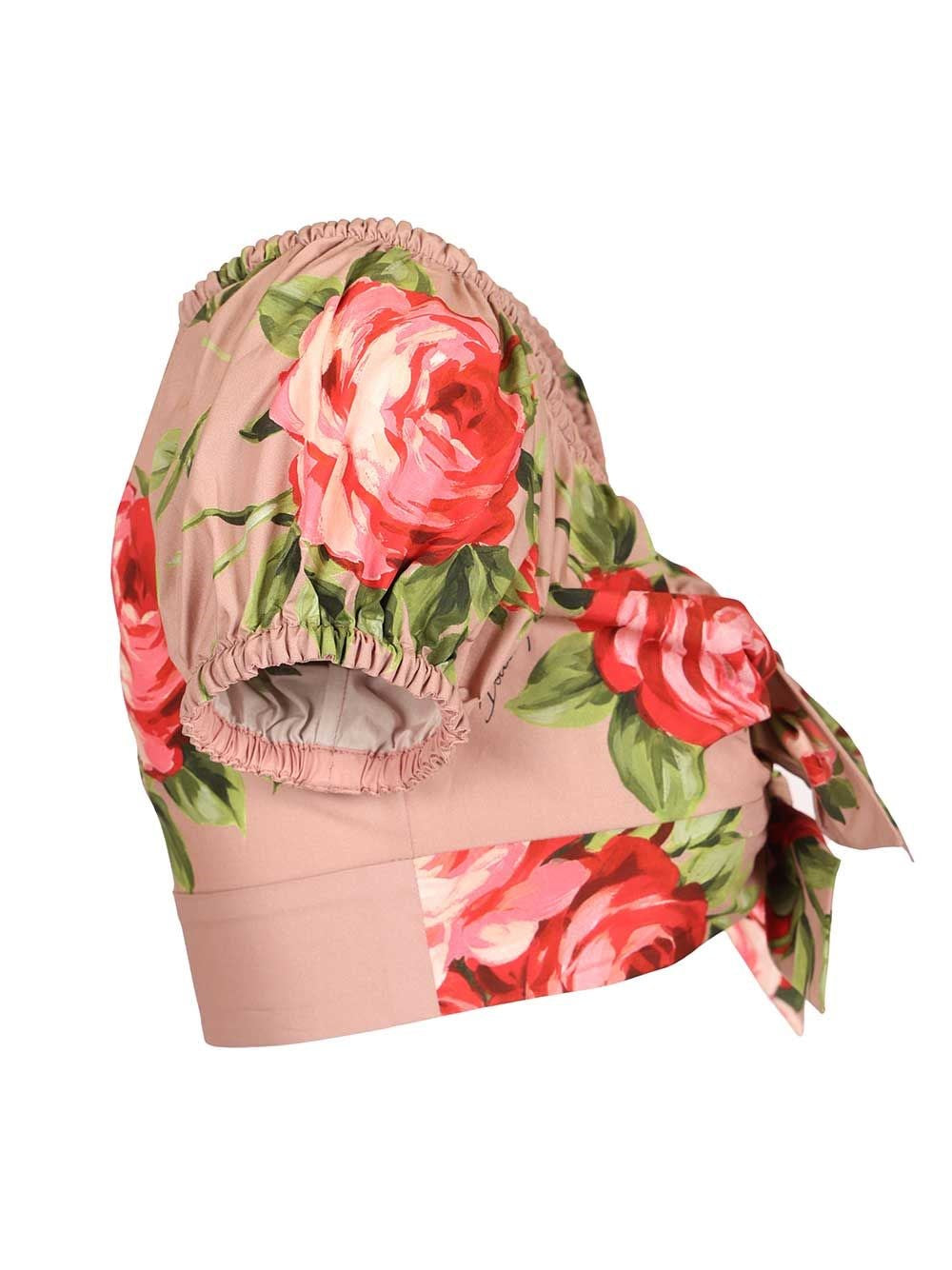 Dolce & Gabbana Women Rose Bouquet Print Top DOLCE & GABBANA