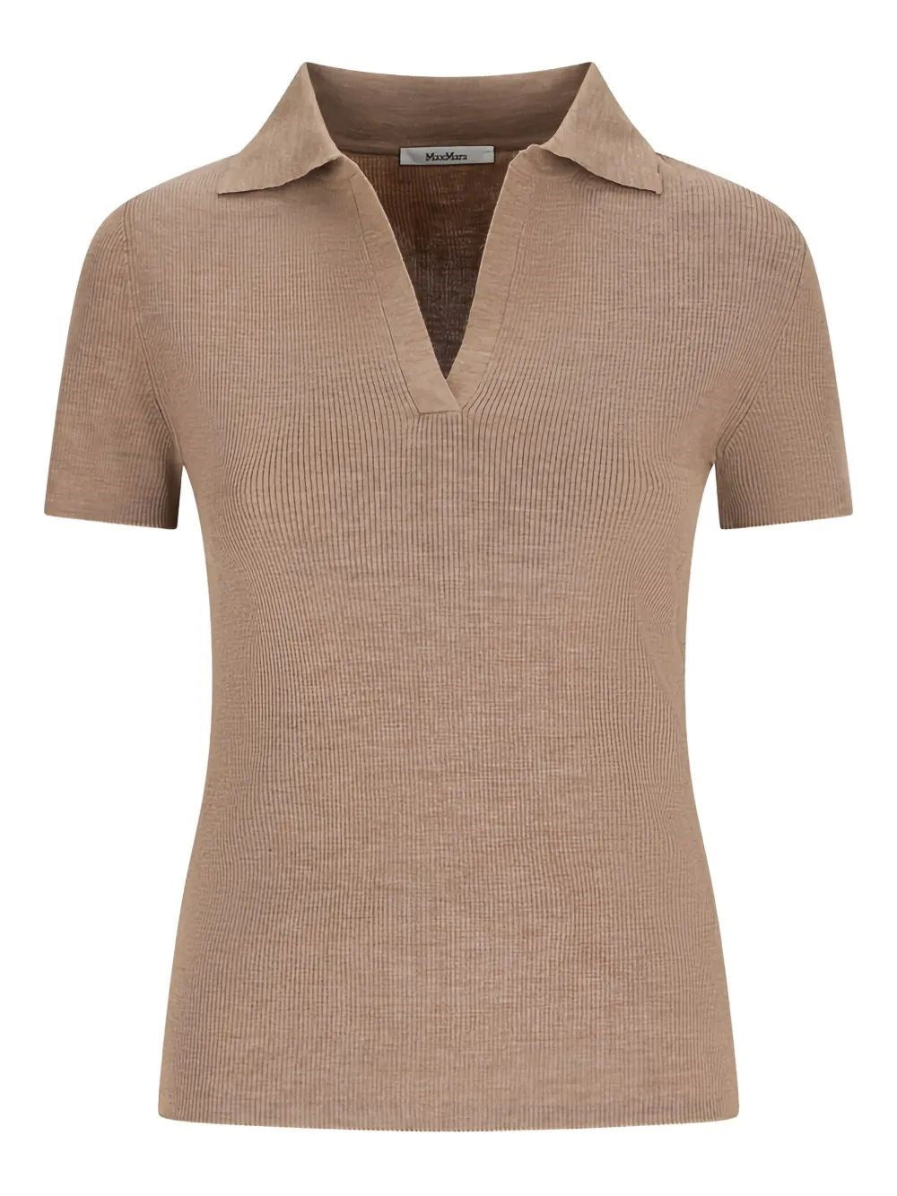 Max Mara Women Ribbed Wool Polo Shirt MAX MARA