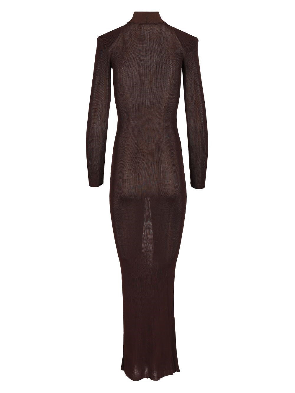 Self-Portrait Women Long Viscose Knit Dress SELF-PORTRAIT
