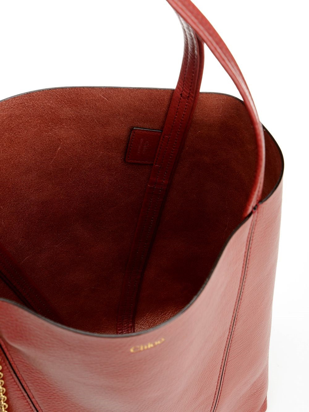 Chloe' Women Chloé Spin Large Hammered Leather Tote Bag CHLOE