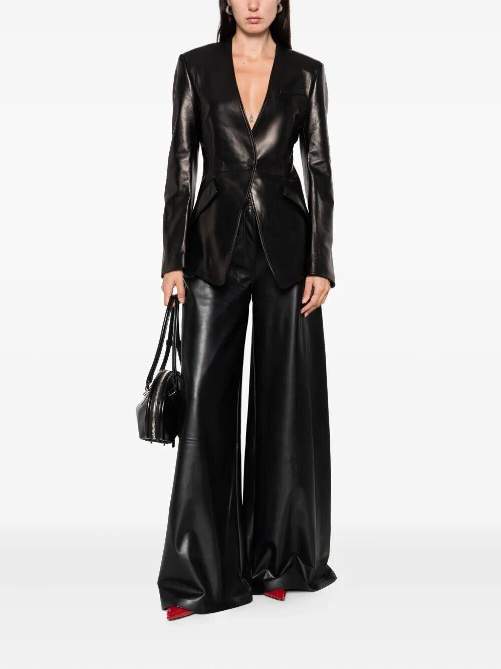 Mcqueen Women Tailored Leather Jacket ALEXANDER MCQUEEN