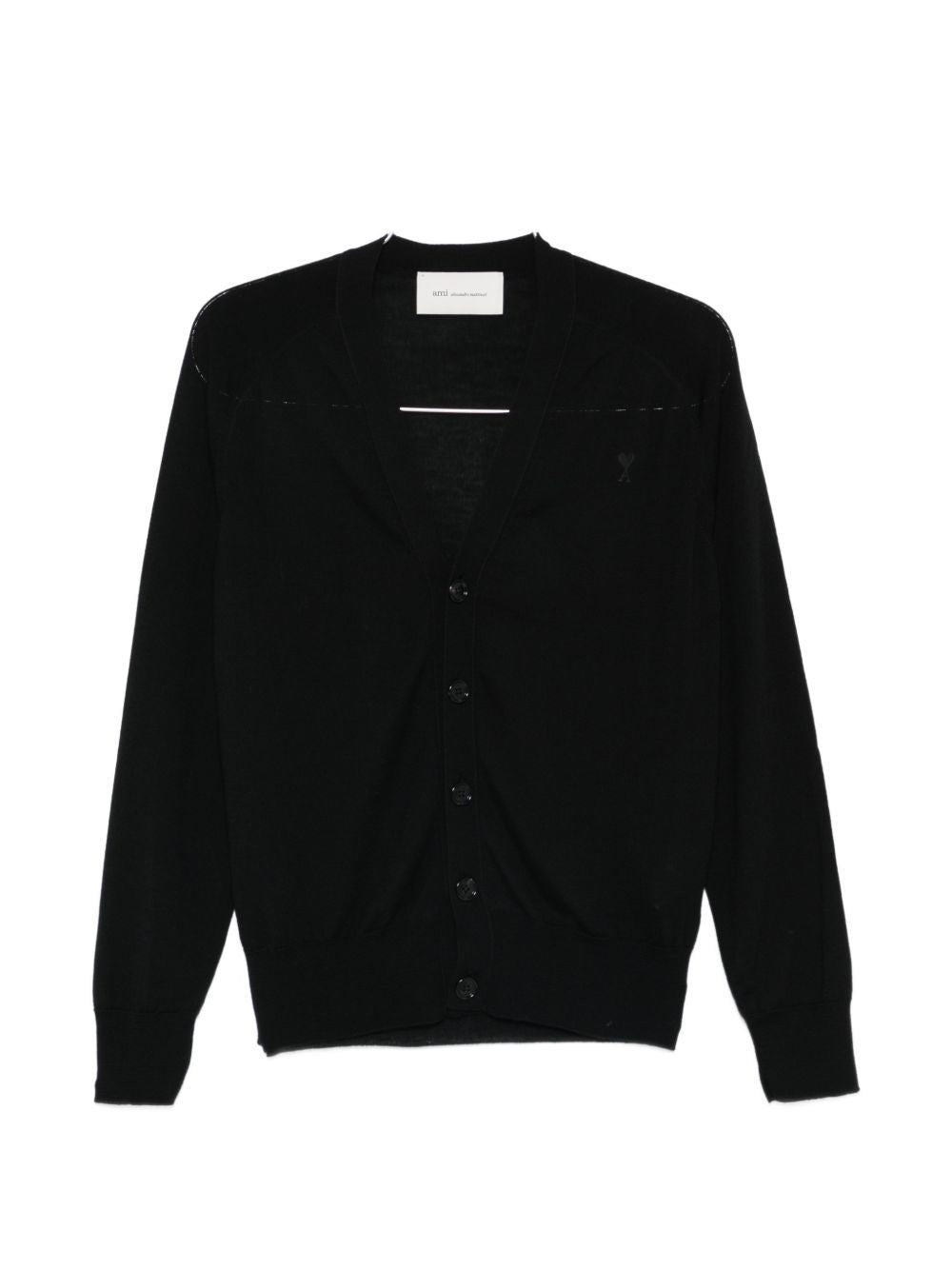 Ami Men Ami Paris V-Neck Wool Cardigan AMI PARIS