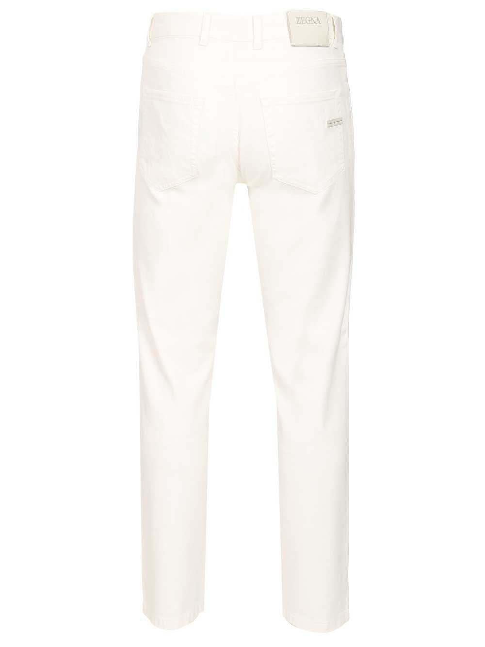 Zegna Men Roccia Trousers In Linen And Cotton ZEGNA