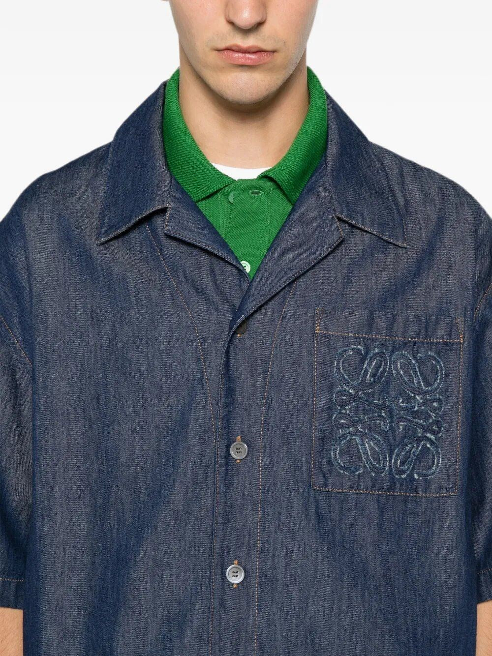 Loewe Men Short-Sleeved Shirt In Cotton LOEWE