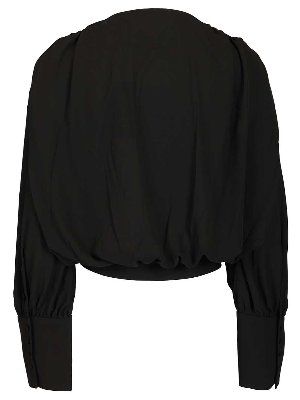 Rotate Women Long Sleeve V-Neck Top ROTATE