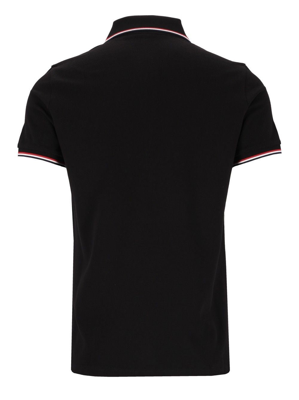 Moncler Men Cotton Pique Polo Shirt With Tricolour Trim MONCLER