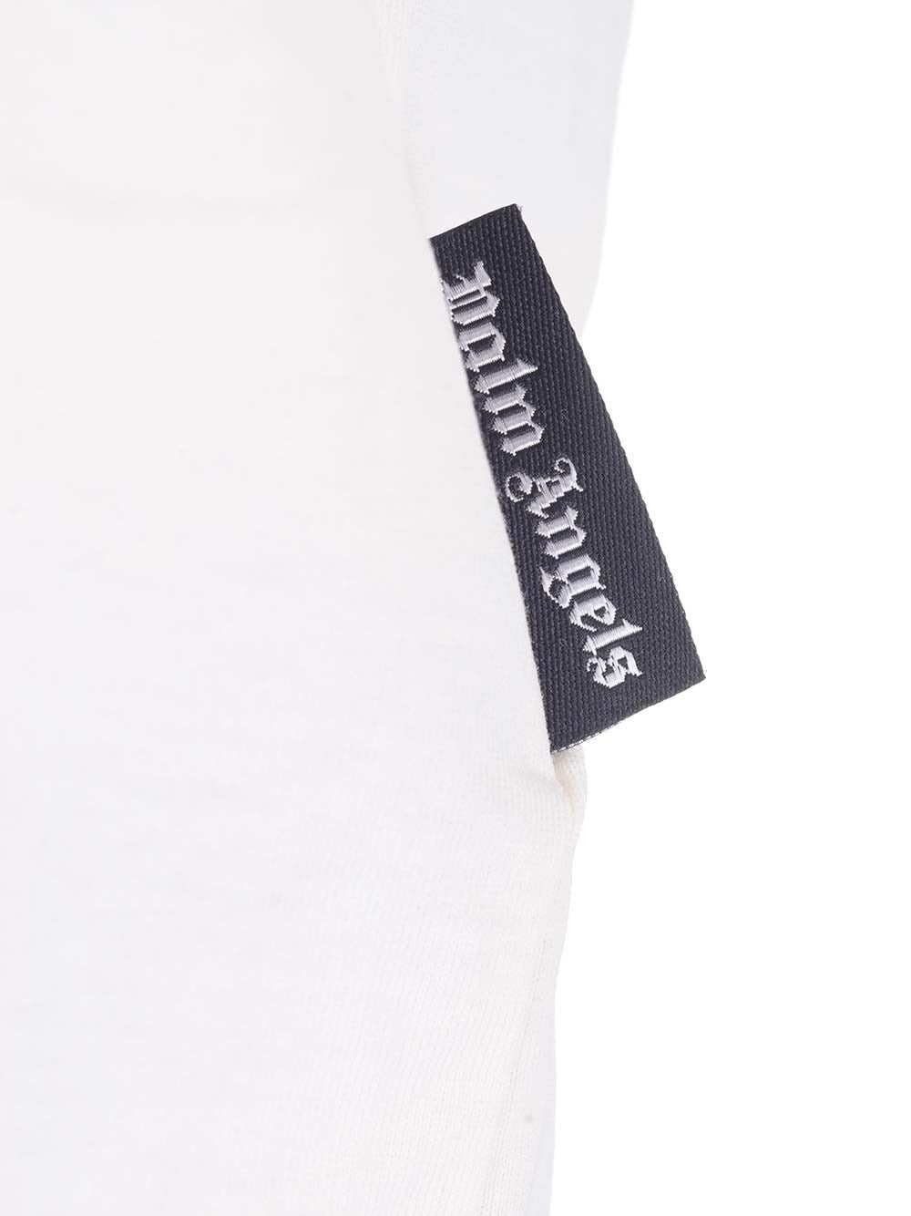 Palm Angels Women White T-Shirt With Monogram PALM ANGELS