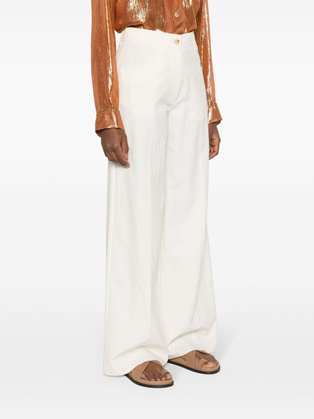 Forte_Forte Women Viscose And Cotton Twill Trousers FORTE FORTE