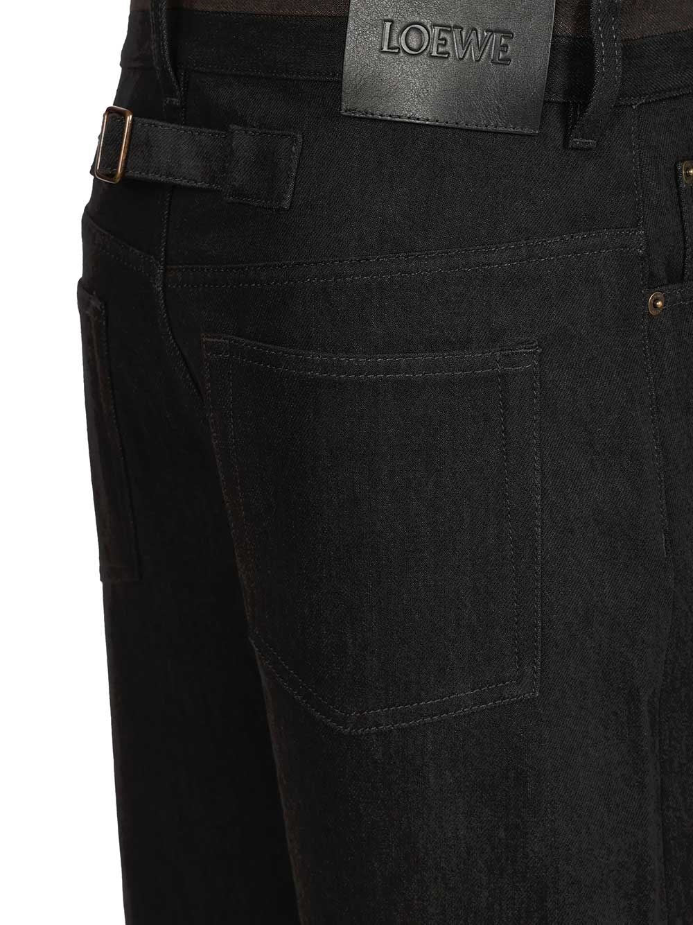 Loewe Men Cuffed Denim Jeans LOEWE