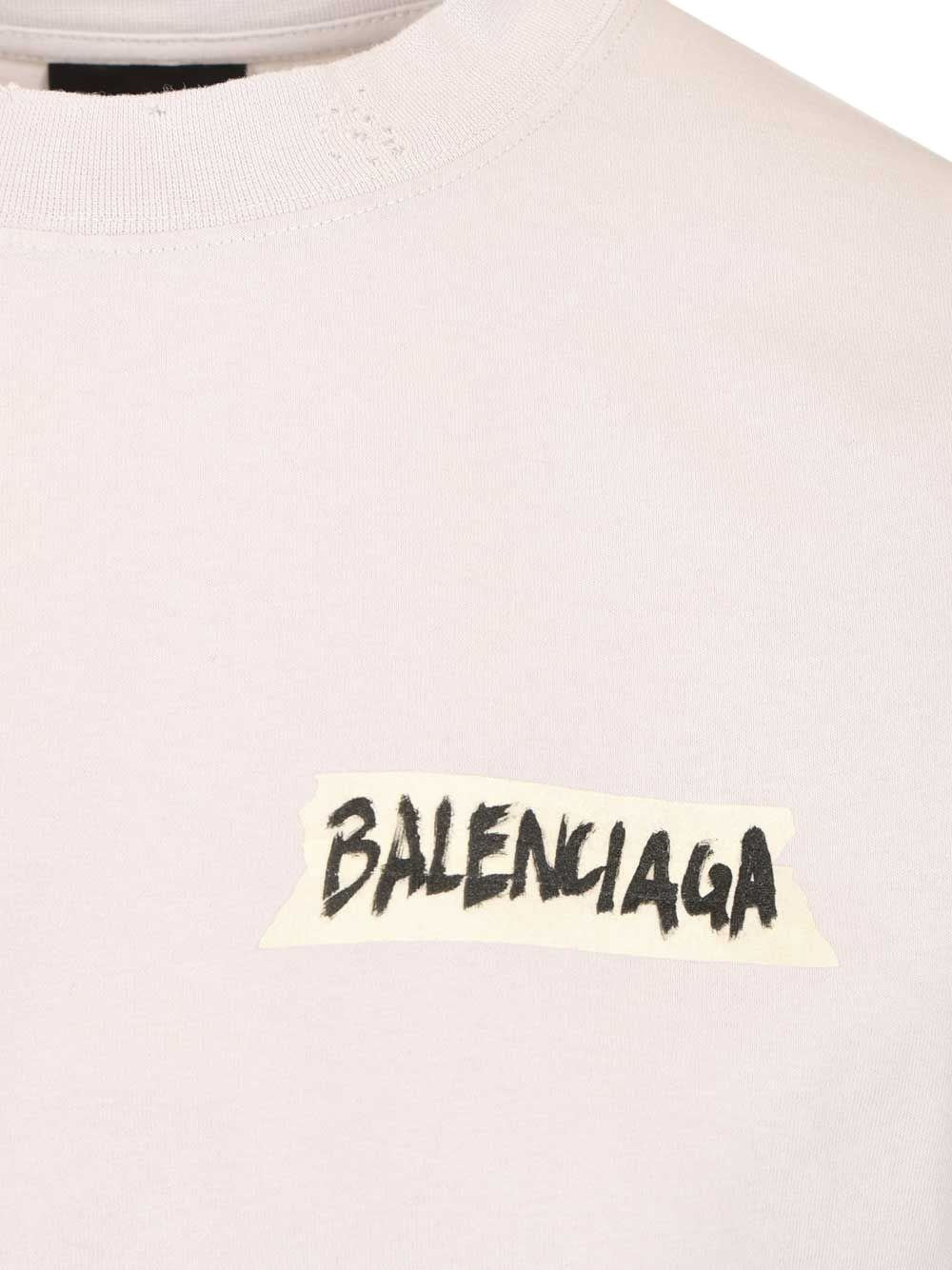 Balenciaga Women "Masking Tape" T-Shirt BALENCIAGA