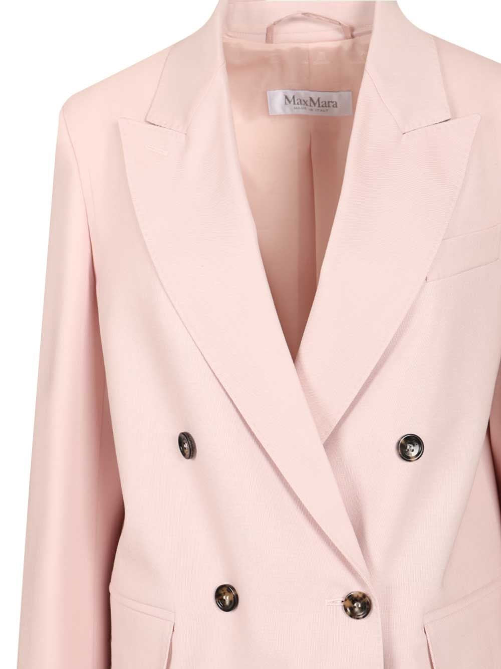Max Mara Women Ombrosa Double-Breasted Blazer In Wool, Mohair And Silk Blend MAX MARA