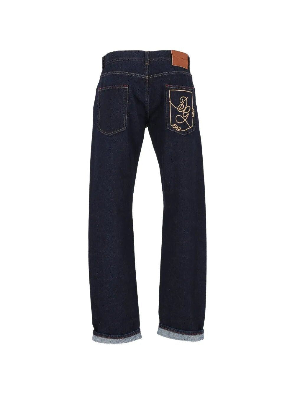 Dolce & Gabbana Men Jeans With Embroidery DOLCE & GABBANA