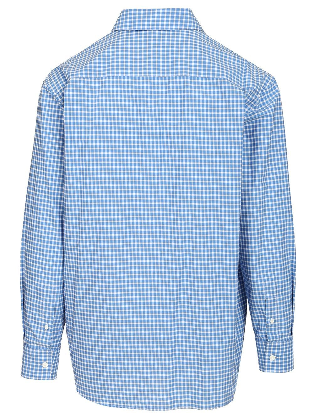 Loewe Paula's Ibiza Men Lightweight Textured Checked Cotton Shirt. LOEWE