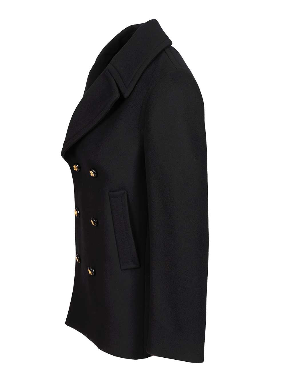 Valentino Garavani Men Wool Pea Coat VALENTINO GARAVANI