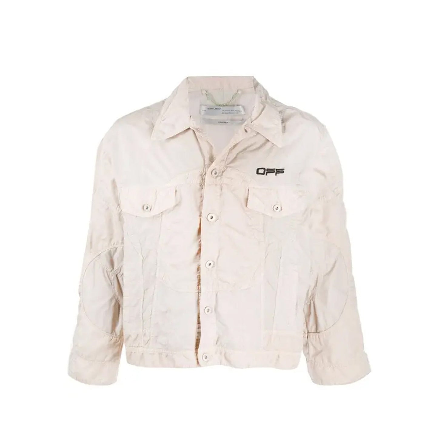 Off-White Logo Windbreaker Bomber Jacket Men OFF-WHITE