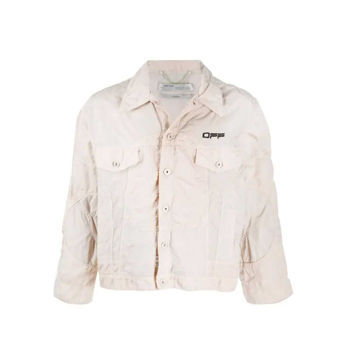 Off-White Logo Windbreaker Bomber Jacket Men OFF-WHITE