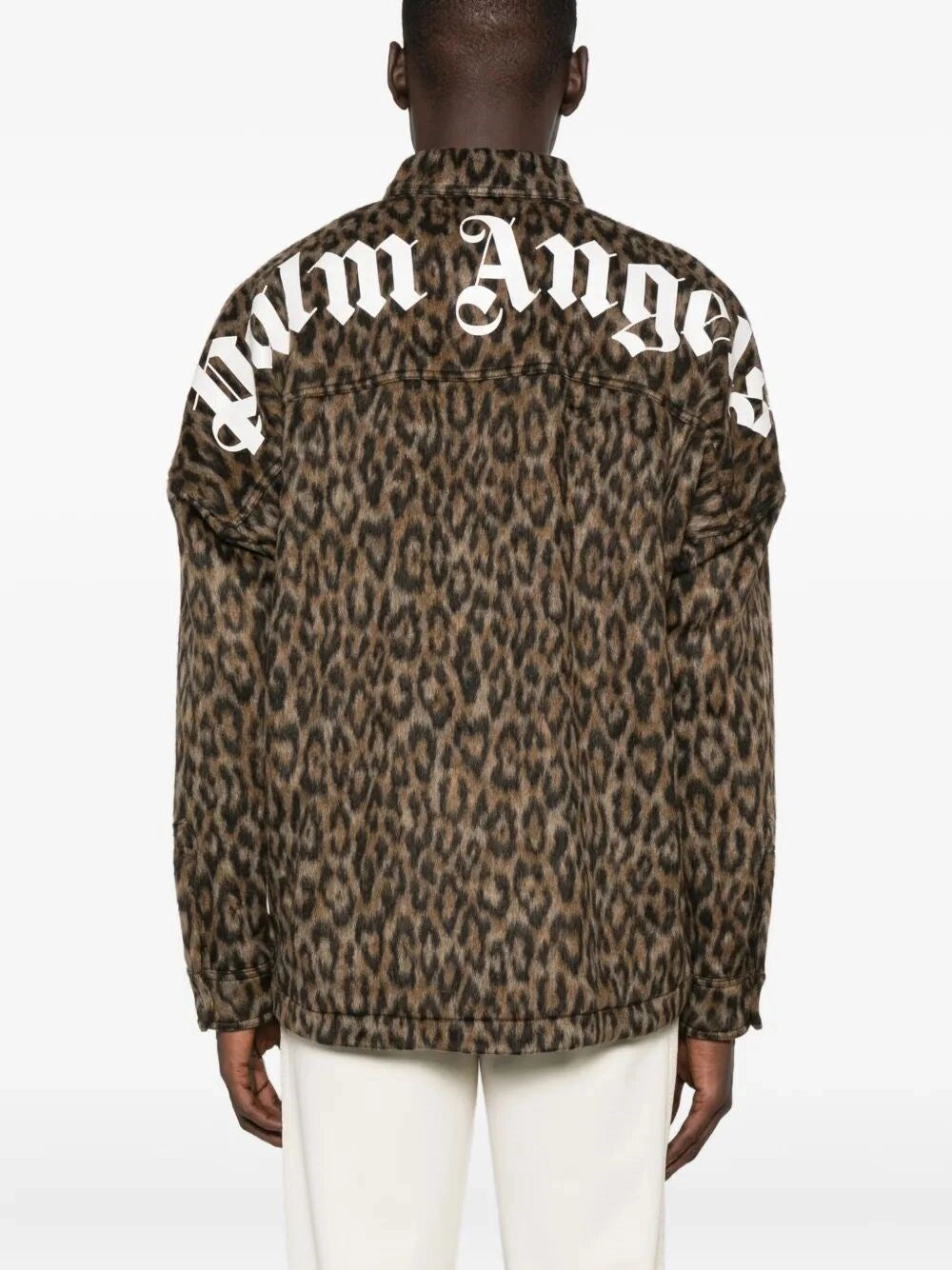 Palm Angels Men `Classic Logo` Animalier Overshirt PALM ANGELS
