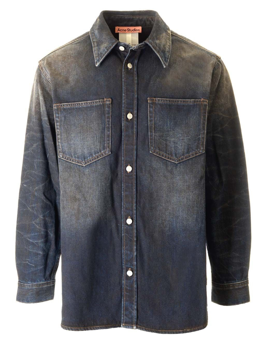 Acne Studios Men Relaxed Fit Denim Shirt ACNE STUDIOS