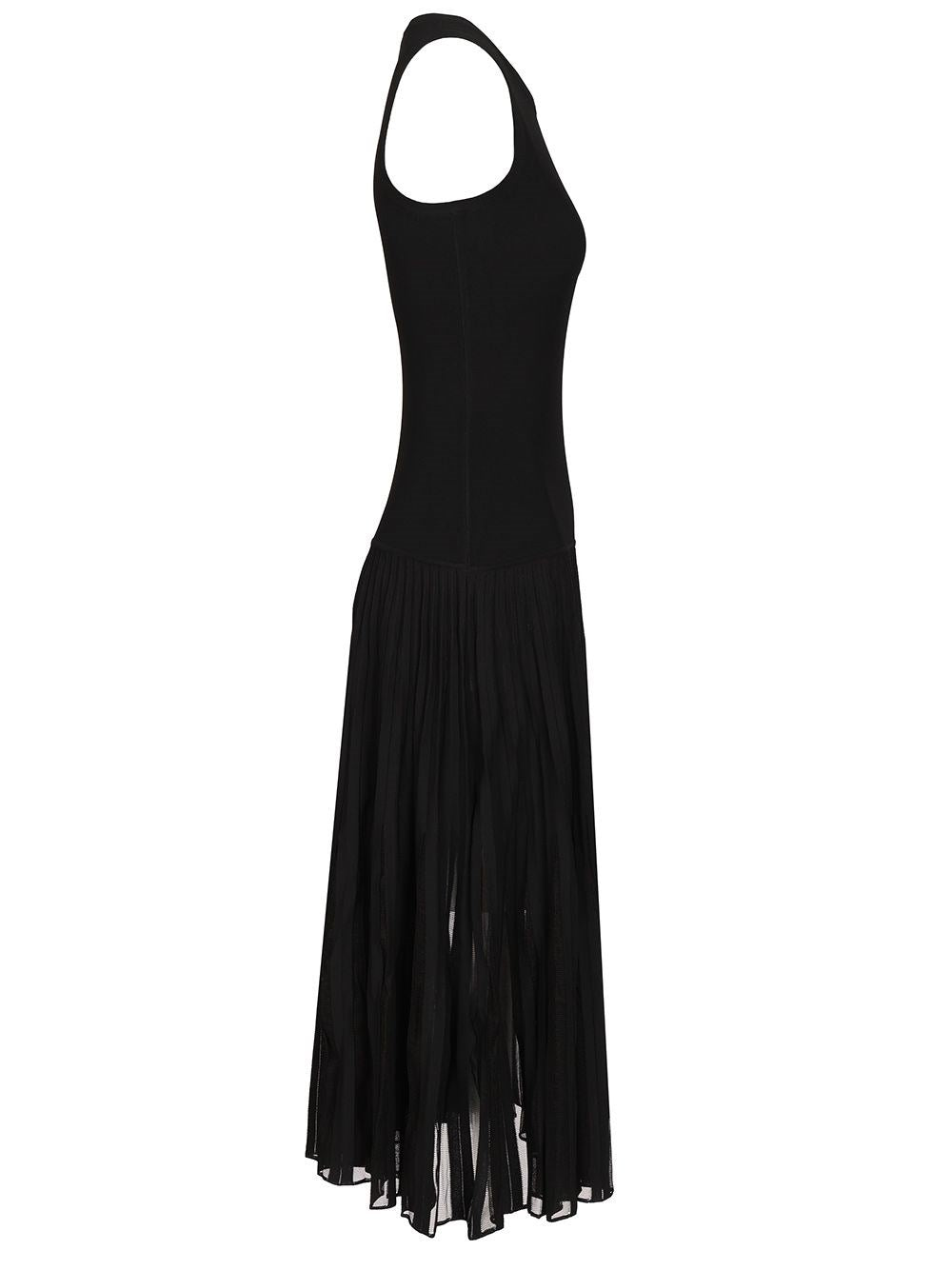 Alaïa Women Pleated Sheer Dress ALAIA