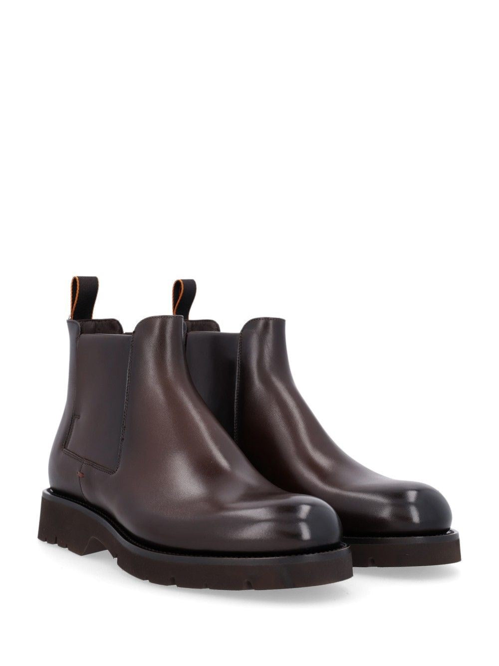 Santoni Men "Gio" Leather Ankle Boots SANTONI