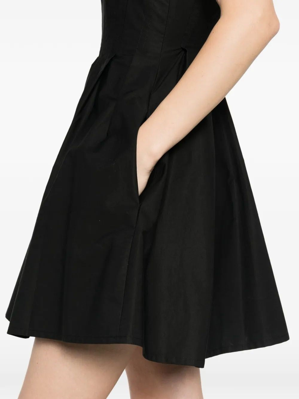 Sportmax Women Ara Sleeveless Washed Cotton Mini Dress SPORTMAX