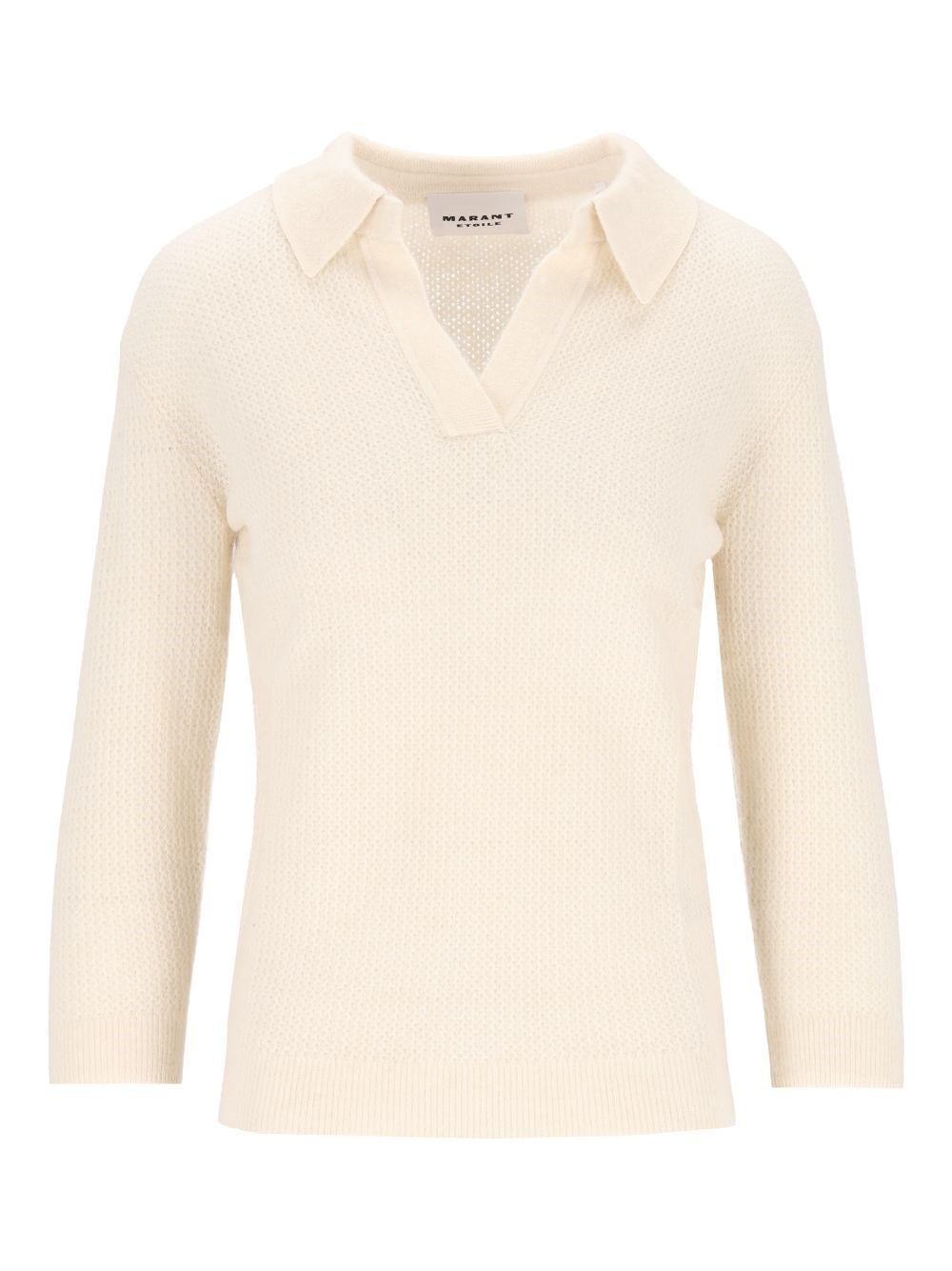 Marant Etoile Women "Nathalie-Gb"  Blend Polo Sweater ISABEL MARANT ETOILE