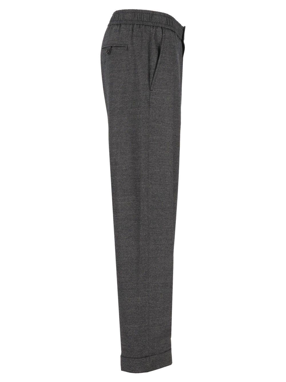 Giorgio Armani Men Oversized Denim-Effect Virgin Wool And Cashmere Trousers GIORGIO ARMANI