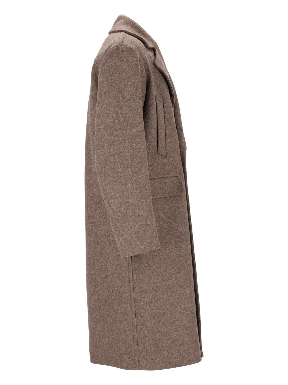 Dries Van Noten Men Oversized Double-Breasted Wool Coat DRIES VAN NOTEN