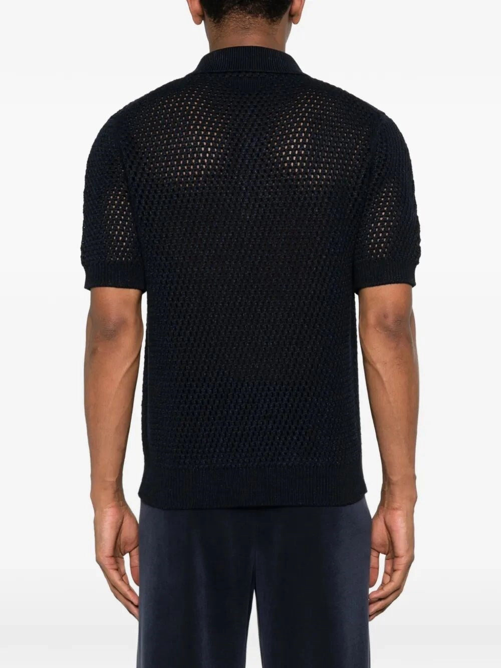 Prada Men Cotton Linen Polo Neck PRADA