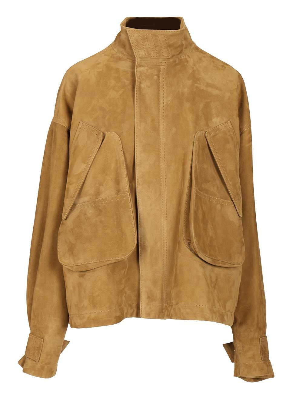 The Attico Women Leather Bomber Jacket THE ATTICO