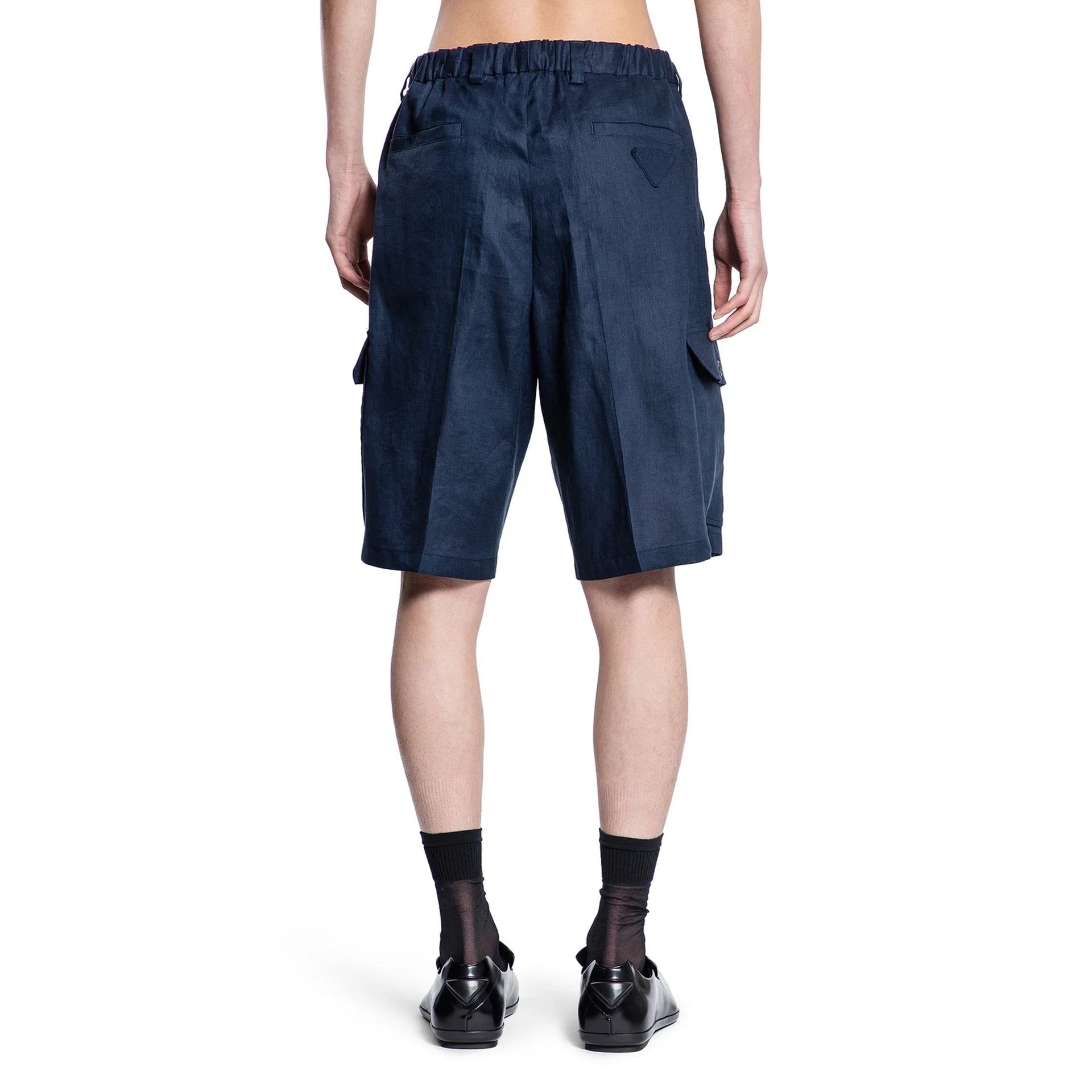 Prada Linen Bermuda Men PRADA