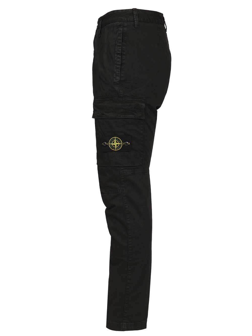 Stone Island Men Cargo Trousers In Broken Cotton Twill STONE ISLAND