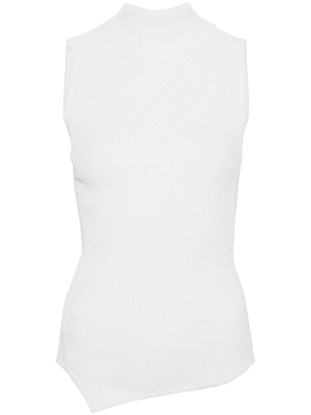 Toteme Women Asymmetric Knit Top White TOTEME