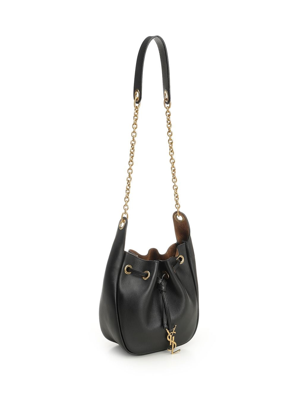Saint Laurent Women Leather Bucket Bag SAINT LAURENT