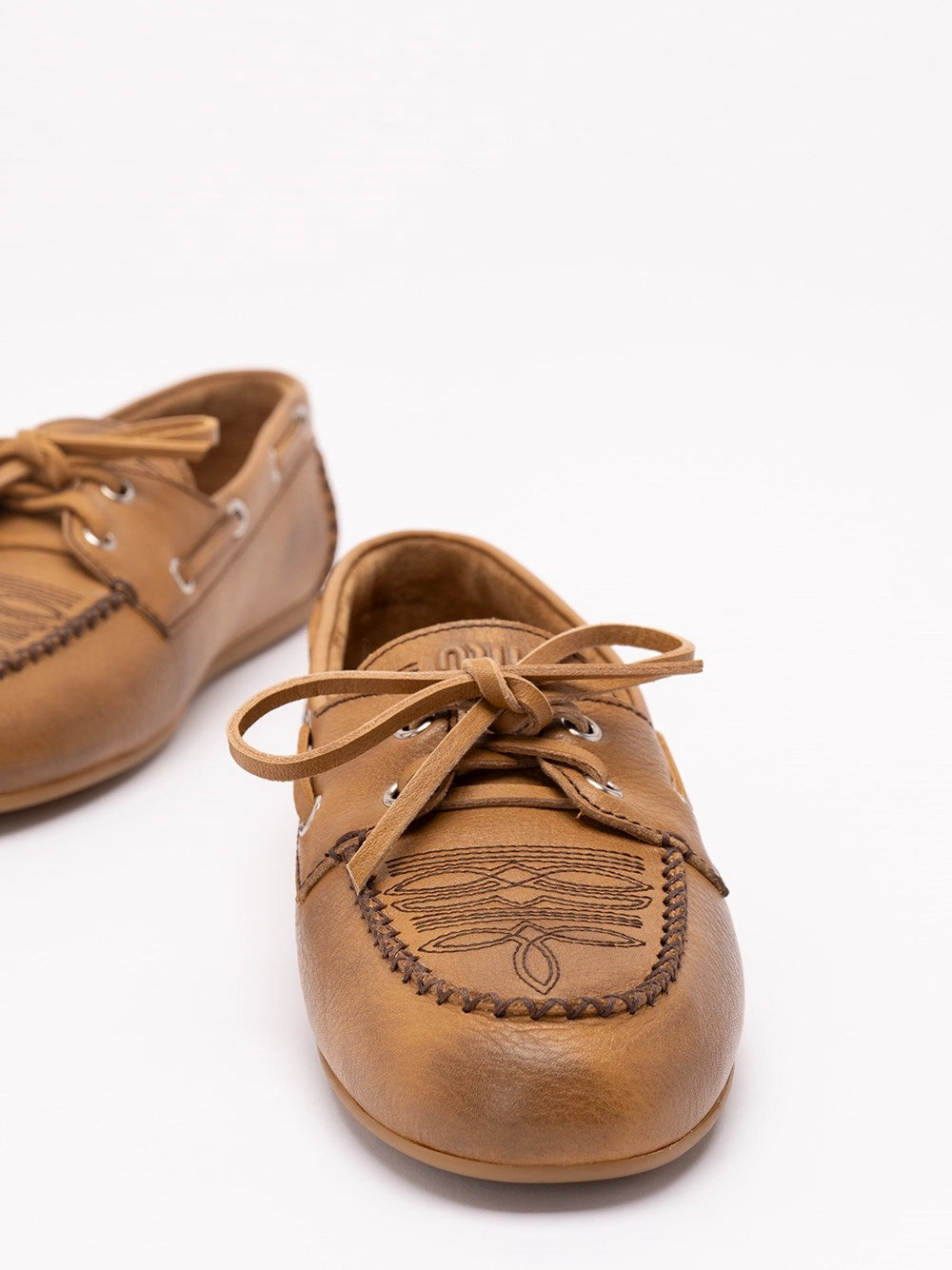 Miu Miu Women Leather Loafers MIU MIU
