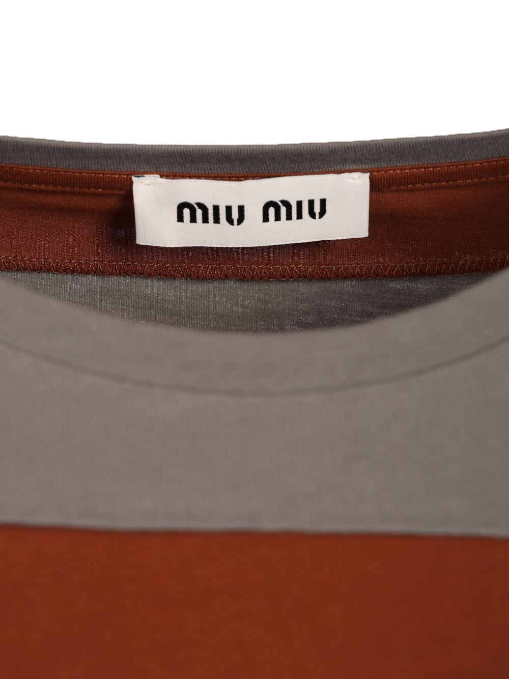Miu Miu Women Striped T-Shirt MIU MIU
