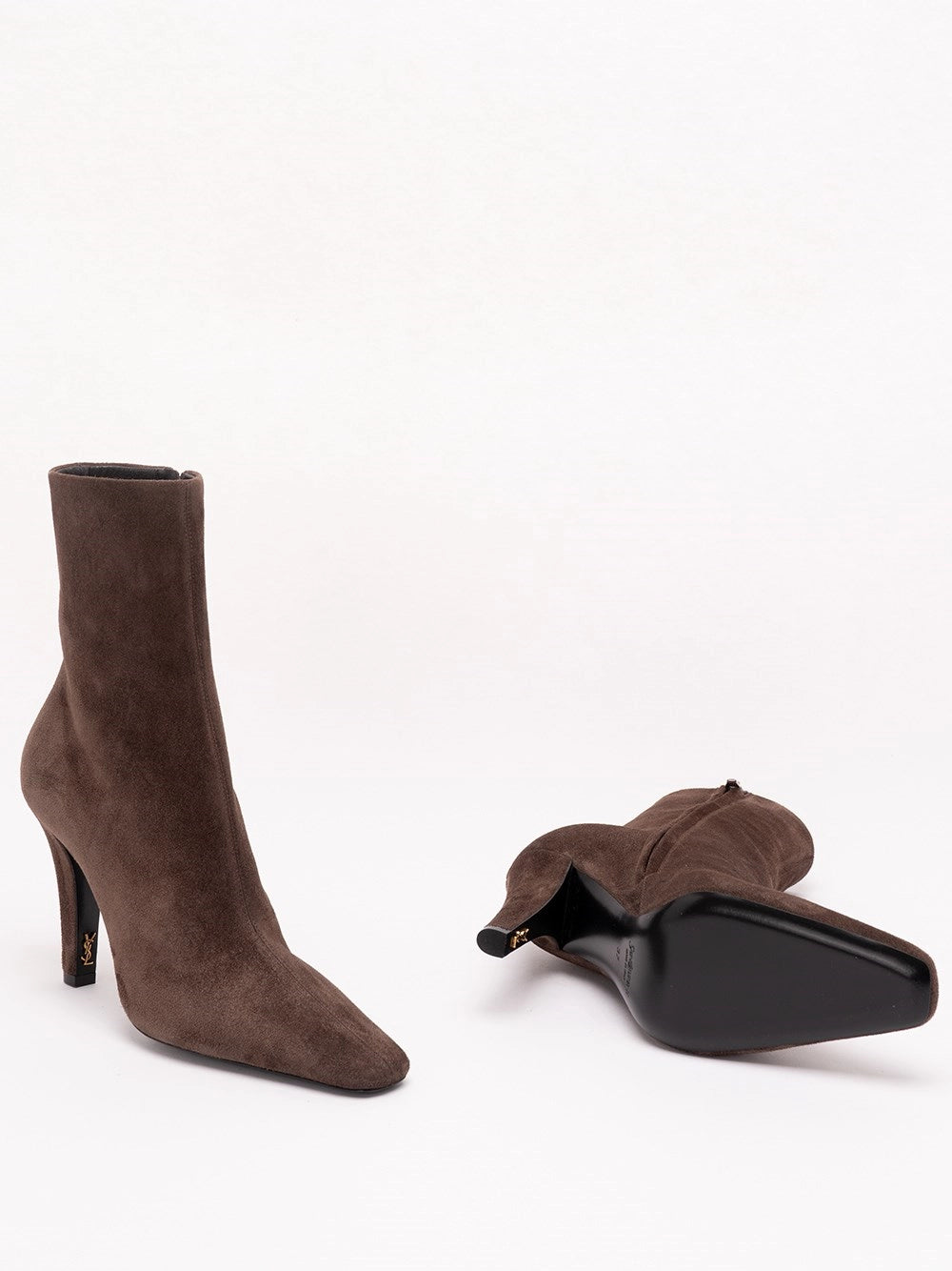 Saint Laurent Women Jill Booties In Suede SAINT LAURENT